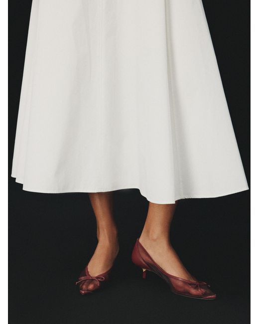 Jacquemus Purple 45Mm Tourni Bow-Detail Pumps
