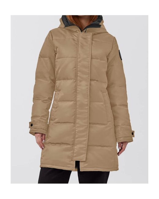 Canada Goose Natural Shelburne Logo-Patch Parka