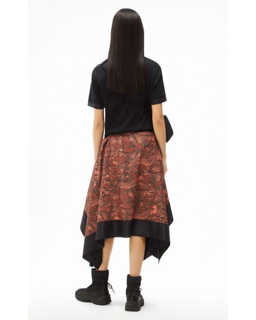 KENZO Black Asymmetric Draped Midi Dress