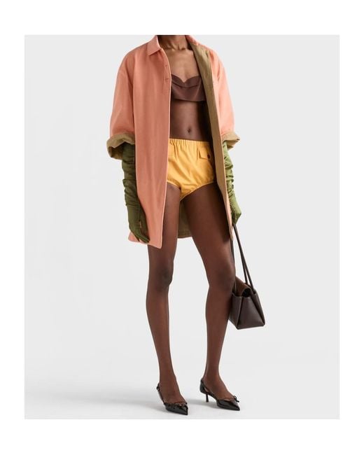 Prada Pink Old Piqué Coat