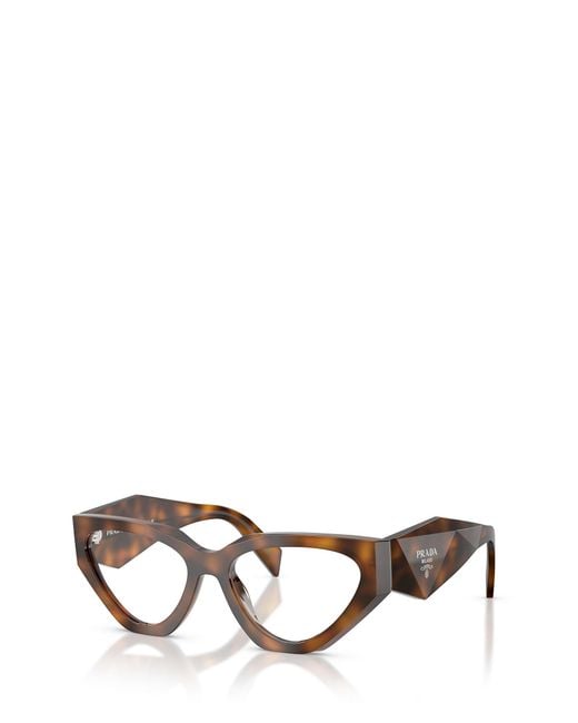 Prada White Cat-Eye Frame Glasses