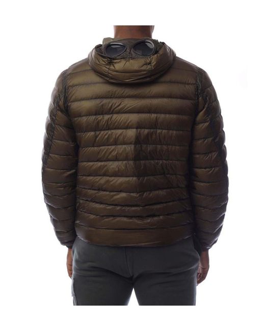 C P Company Black D.D. Shell Goggle Down Jacket for men