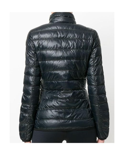 EA7 Black Logo Print Puffer Jacket