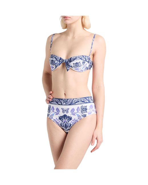Farm Rio Blue Floral Printed Bikini