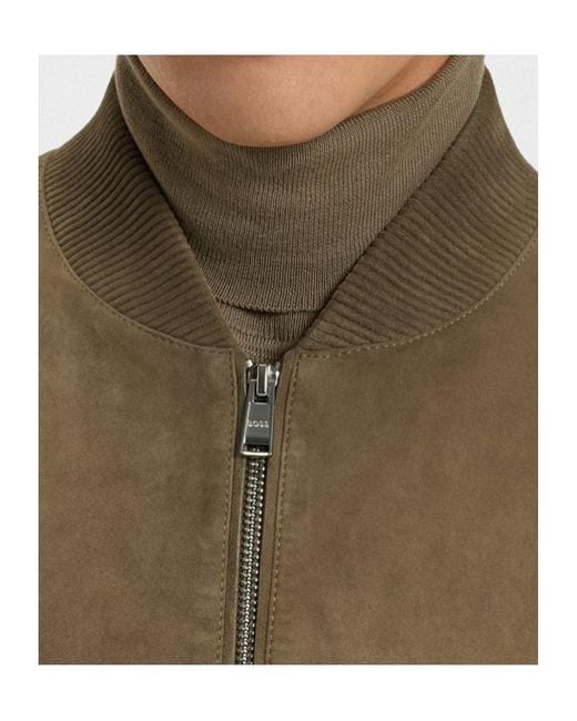 Boss Green Boss H Muller Zipped Bomber Jacket for men