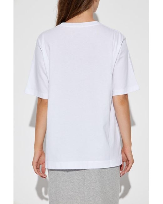 Dries Van Noten White Crewneck Short-Sleeved T-Shirt