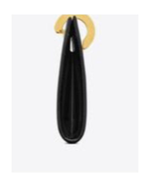 Saint Laurent Black Daria Minaudière Clutch Bag