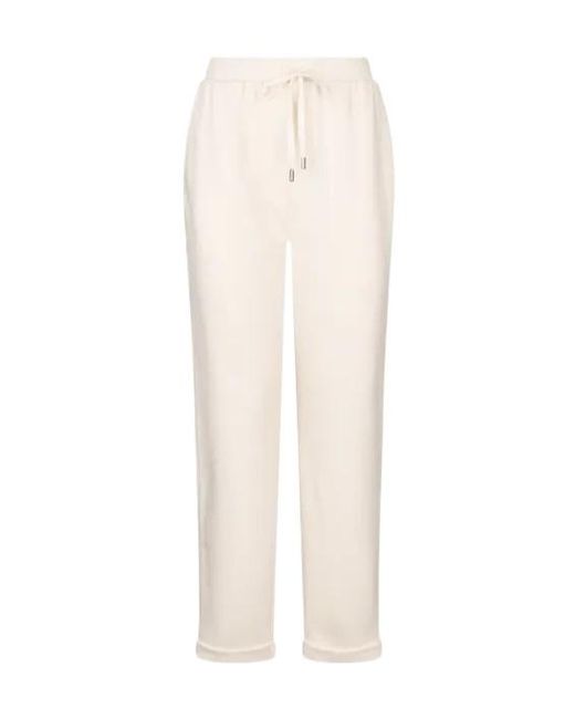 Liu Jo White Elasticated Drawstring Trousers