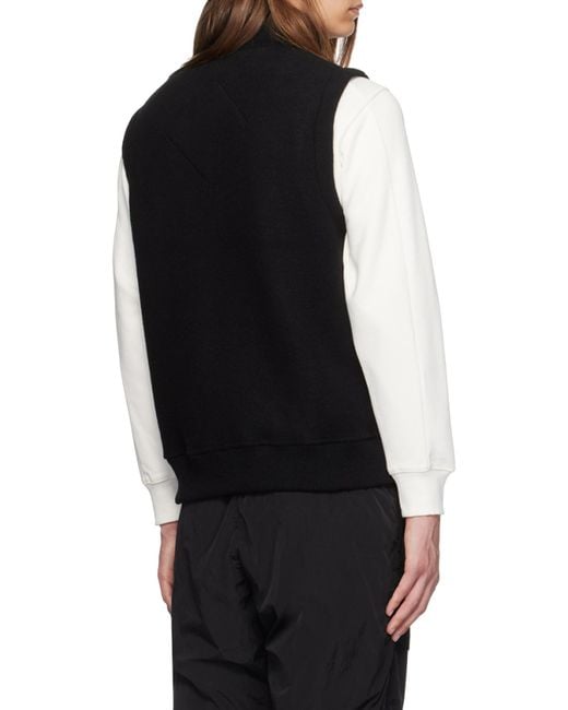 Canada Goose Black Mersey Logo Patch Gilet for men
