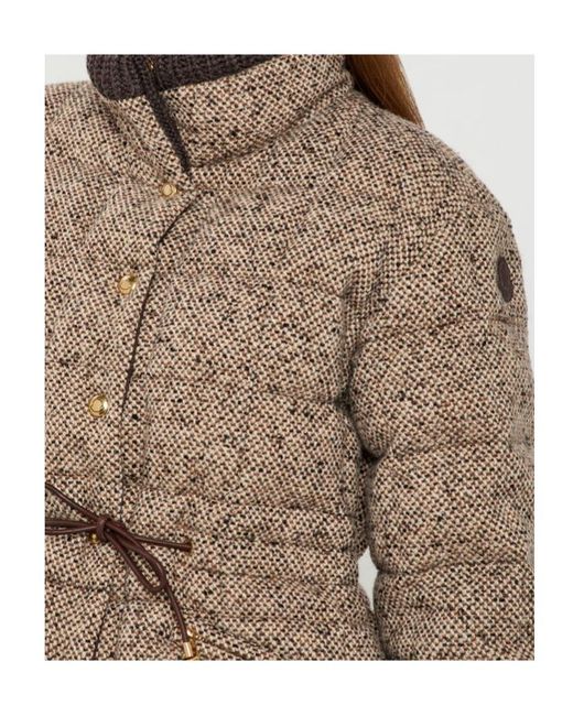 Moncler Brown Antigony Quilted Wool-Blend Jacket