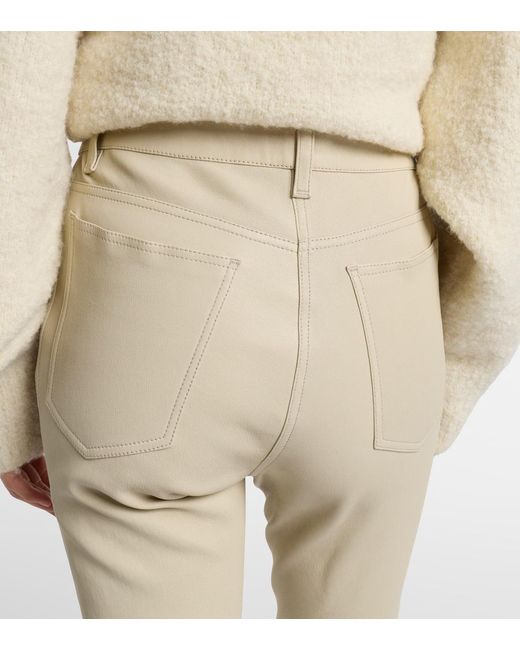 Joseph Natural Leather Bootcut Pants