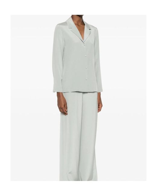 Max Mara White Collared Long-Sleeved Shirt
