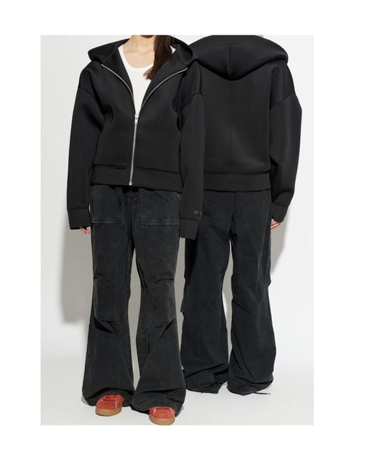Entire studios Black Zip-Up Hoodie for men