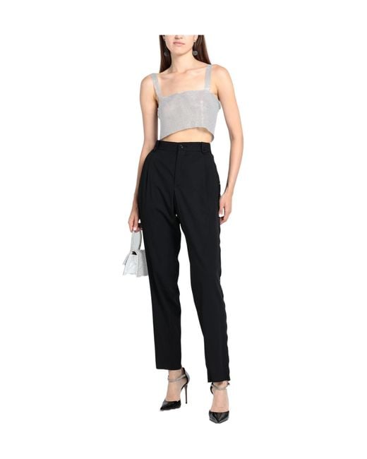 Dolce & Gabbana Black Solid-Color Wool Trousers