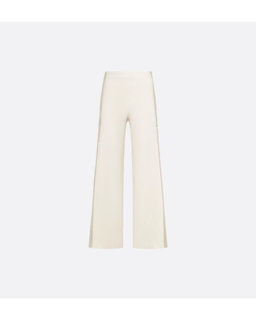Dior White Alps Flared Pants