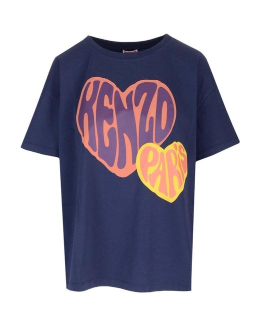 KENZO Blue Printed T-shirt