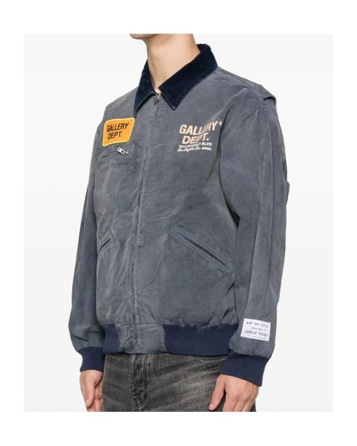 GALLERY DEPT. Blue Mechanic Logo Patch Jacket for men