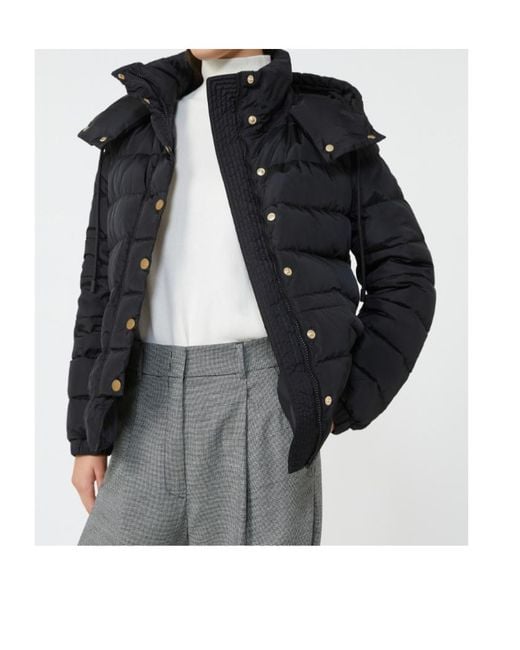 Weekend by Maxmara Black Long-Sleeved Down Jacket
