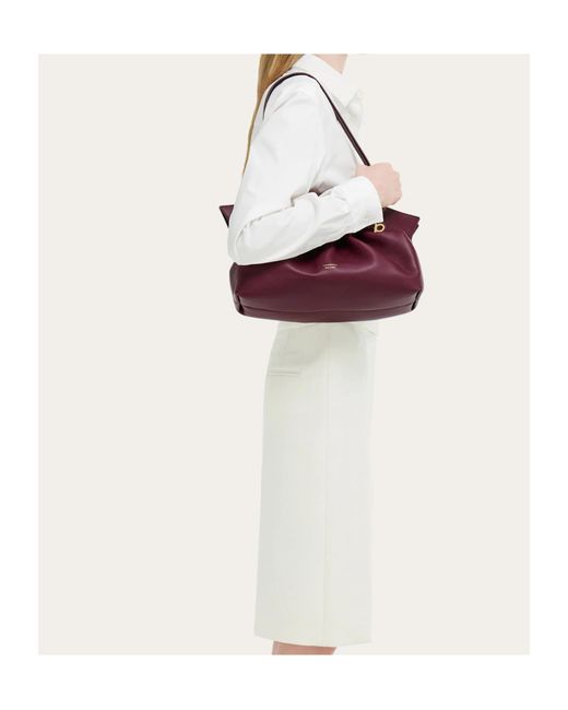 Ferragamo Purple Ferragamo Soft-Bag (M)
