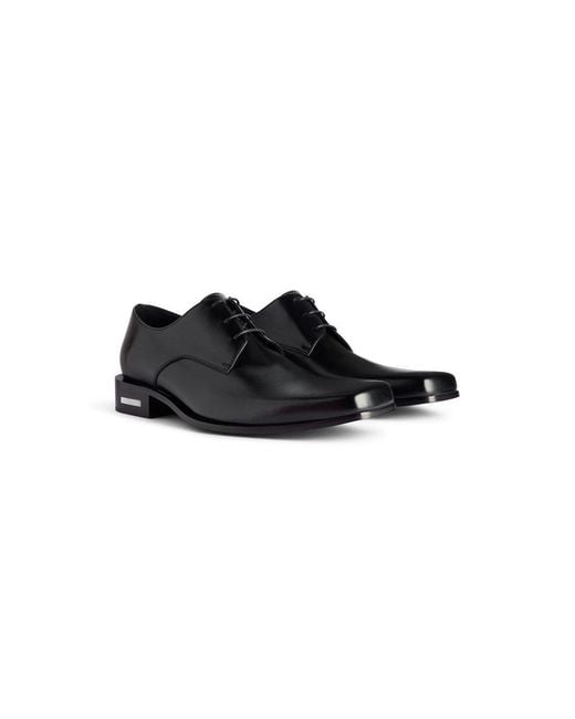 Balenciaga Black Concorde Derby Shoes for men