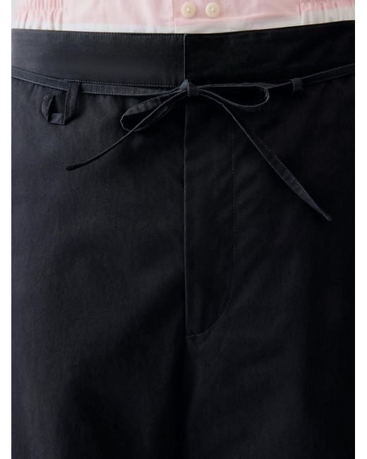 Jacquemus Black Wide-Leg Pants for men