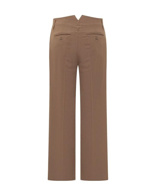 Semicouture Brown Shelby Trousers