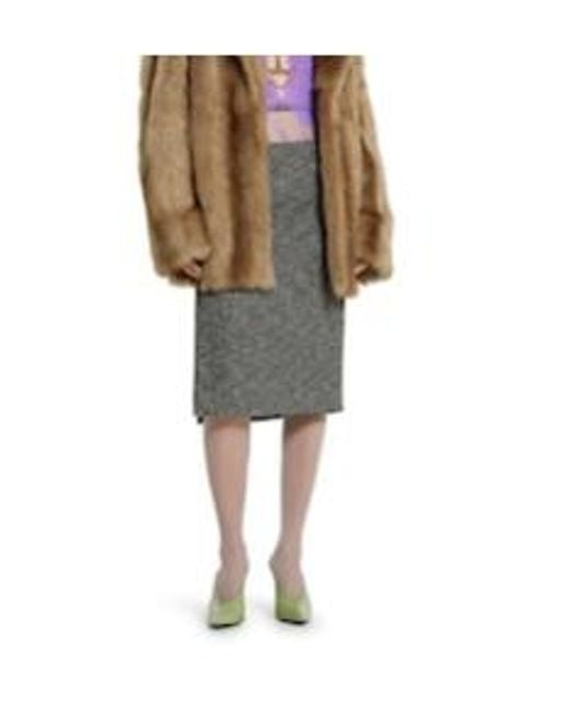 Gucci Gray Seeded Skirt