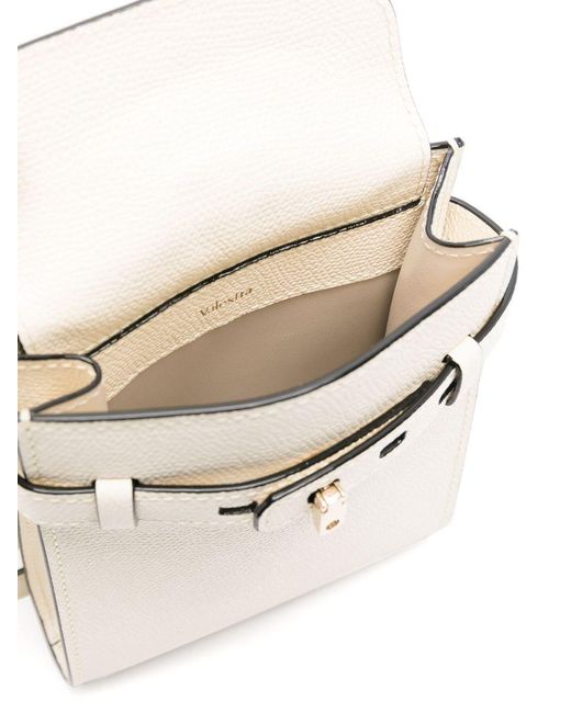 Valextra Natural Brera B-Blim Snap Fastened Crossbody Bag