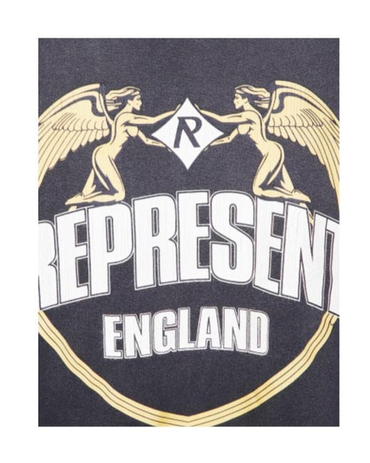 Represent Blue Angel Border Crewneck Sweatshirt for men
