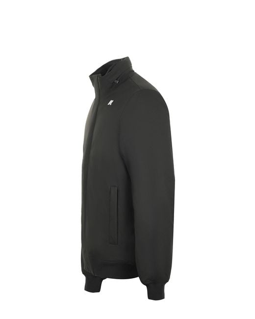 K-Way Gray Padded Hooded Jacket for men