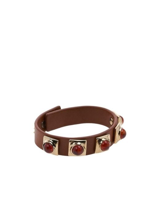 Etro Brown Logo Bracelet