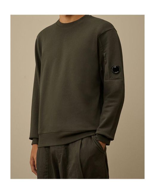 C P Company Green Lens Detail Sweatshirt for men