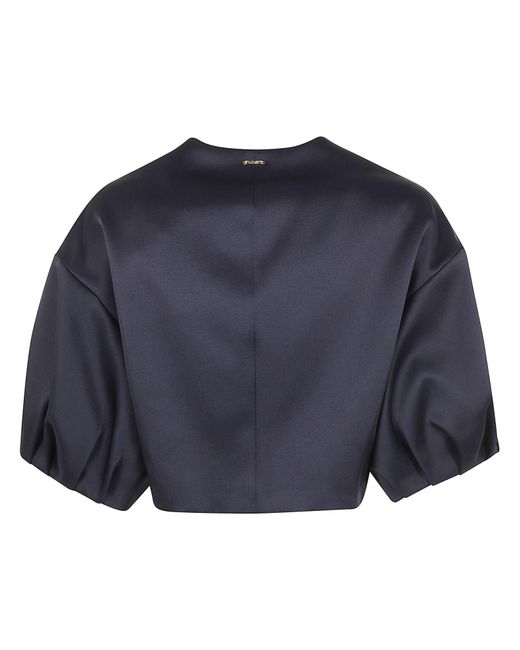 Twinset Blue Duchesse Cropped Jacket