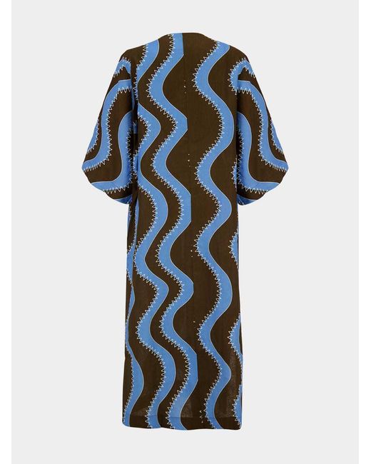ALÉMAIS Blue Printed Dress
