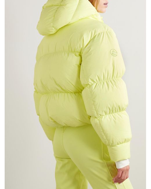 CORDOVA Yellow Hooded Quilted Down Jacket