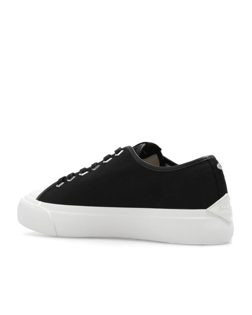 Jimmy Choo Black Palma/M Logo-Embroidered Sneakers for men