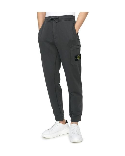 Stone Island Gray Drawstring Sweatpants for men