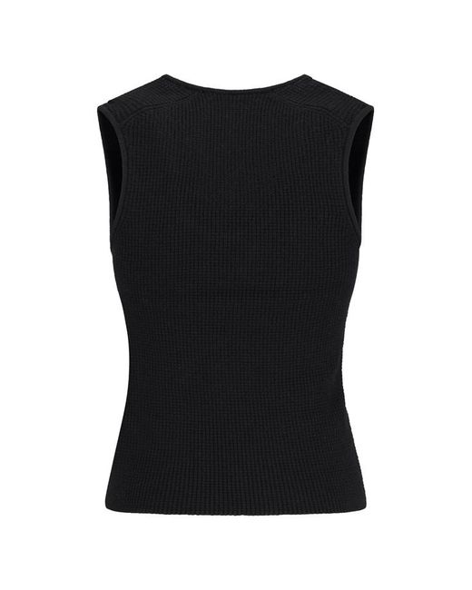 Fear Of God Black Logo Patch Ribbed Tank