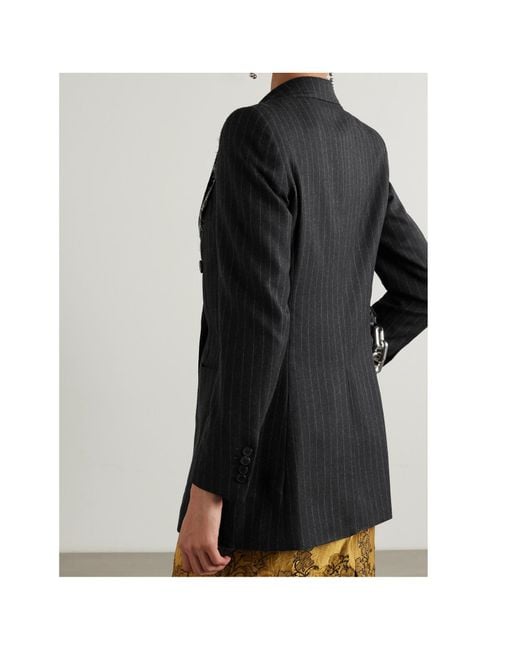 Dries Van Noten Black Long-Sleeved Suit Coat