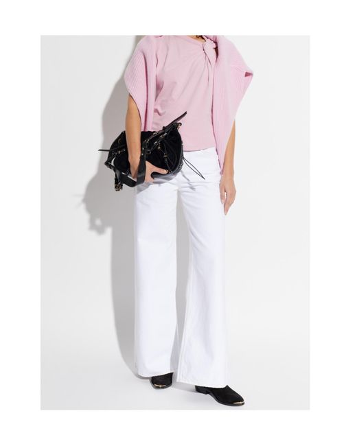 Isabel Marant Pink Knot Sleeveless Blouse