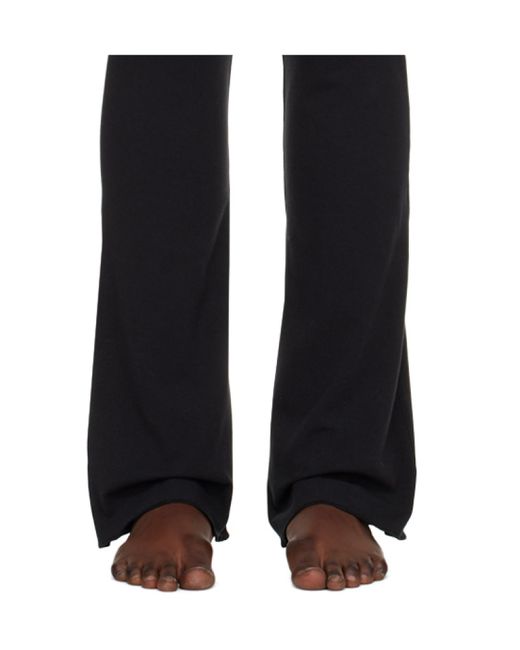 Skims Black Plain Jersey Casual Pants