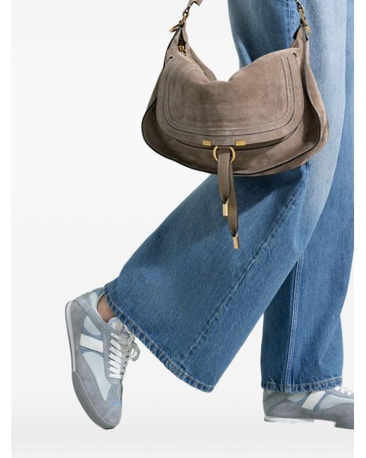 Chloé Gray Chloé Kick Lace-Up Sneakers