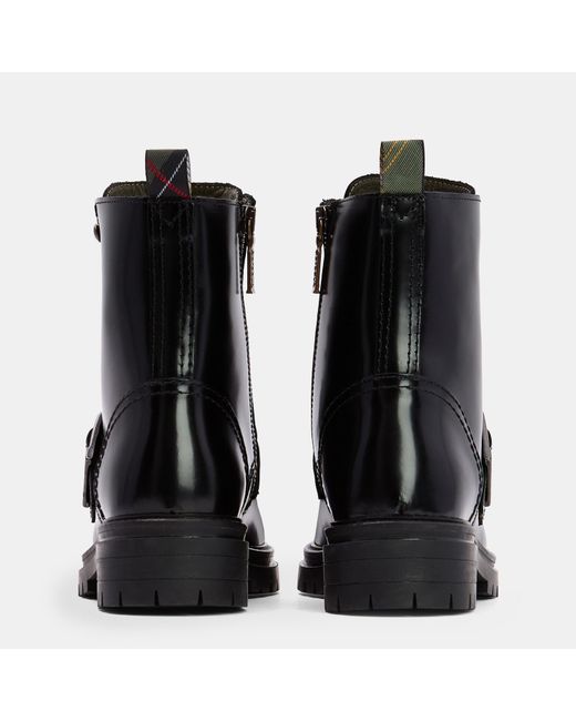 Barbour Black Solid Color Boots