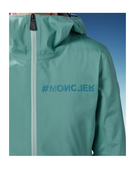 Moncler Green Valles Hooded Jacket