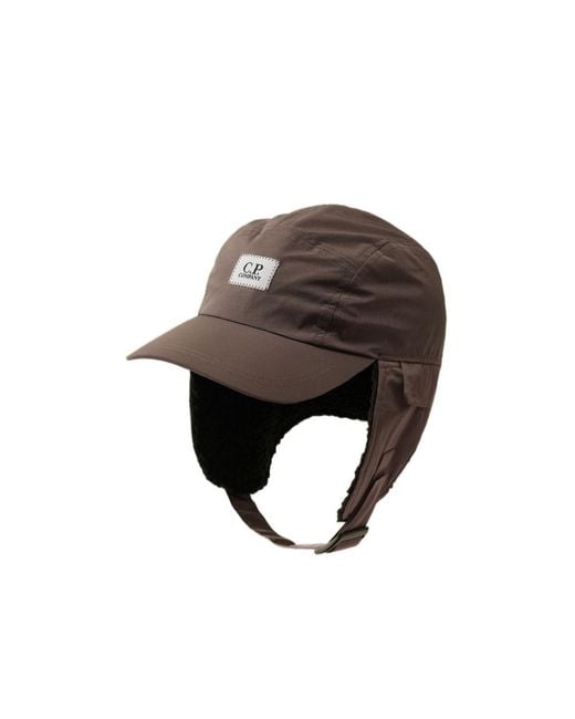C P Company Multicolor Logo-Patch Cap for men