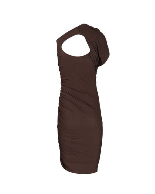 Rick Owens Brown Amira Short Dress Dresses