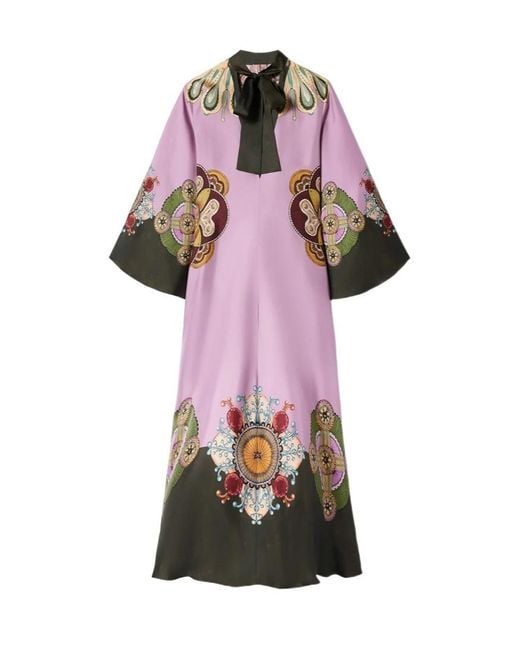LaDoubleJ Pink Bell-Sleeve Maxi Dress