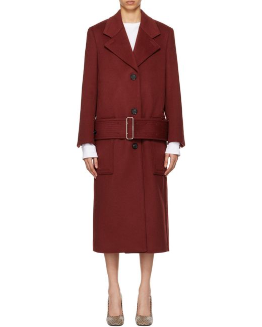 Ferragamo Red Long-Sleeved Coat
