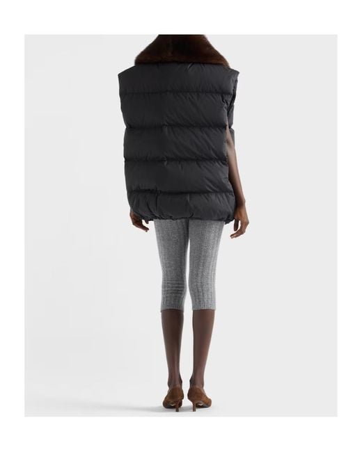 Prada Black Button-Up Gilet
