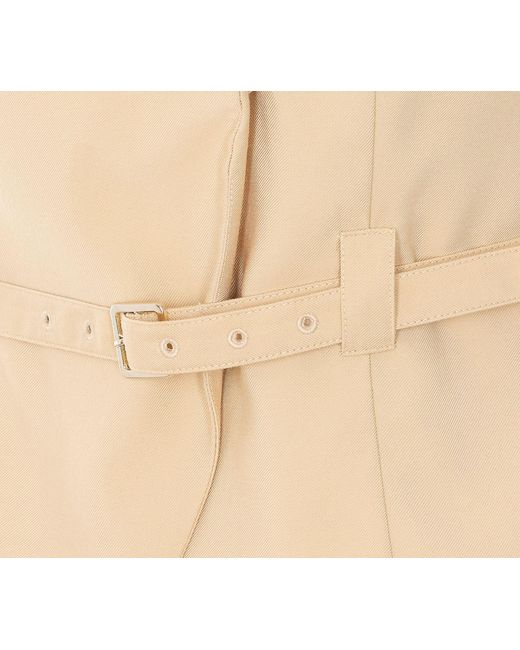 Patrizia Pepe White Belted Sleeveless Blazer